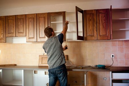 Cabinet Staining - Texas